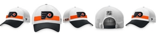 Fanatics Branded Men's White/Black Philadelphia Flyers 2021 NHL Draft Authentic Pro On Stage Trucker Snapback Hat